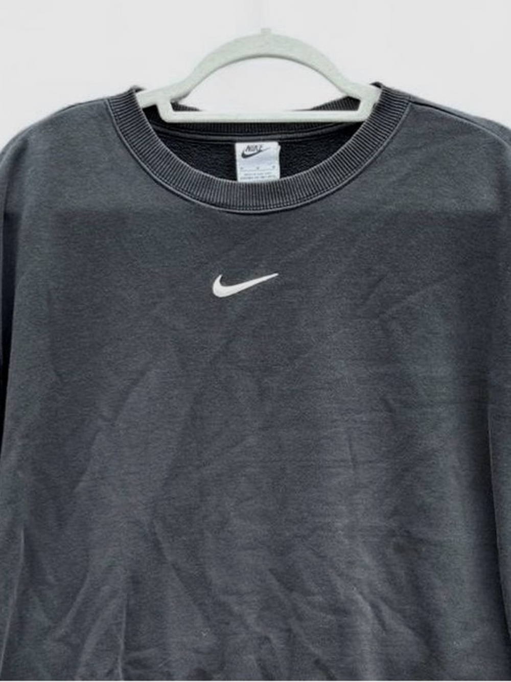 Nike Vintage Black Distressed Crewneck (White label)